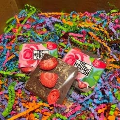 Milk Chocolate Bar with Strawberry and Rose