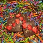 Milk Chocolate Bar with Strawberry and Rose