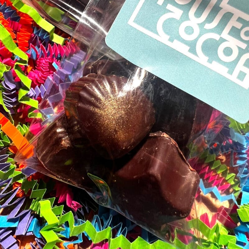 Dark Chocolate Bites with Praline Centre