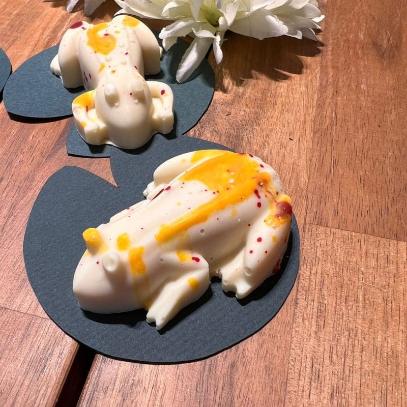White Chocolate Popping Frog