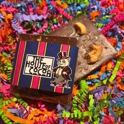 Milk Chocolate Half Bar with Maple, Salt and Pork Scratchings