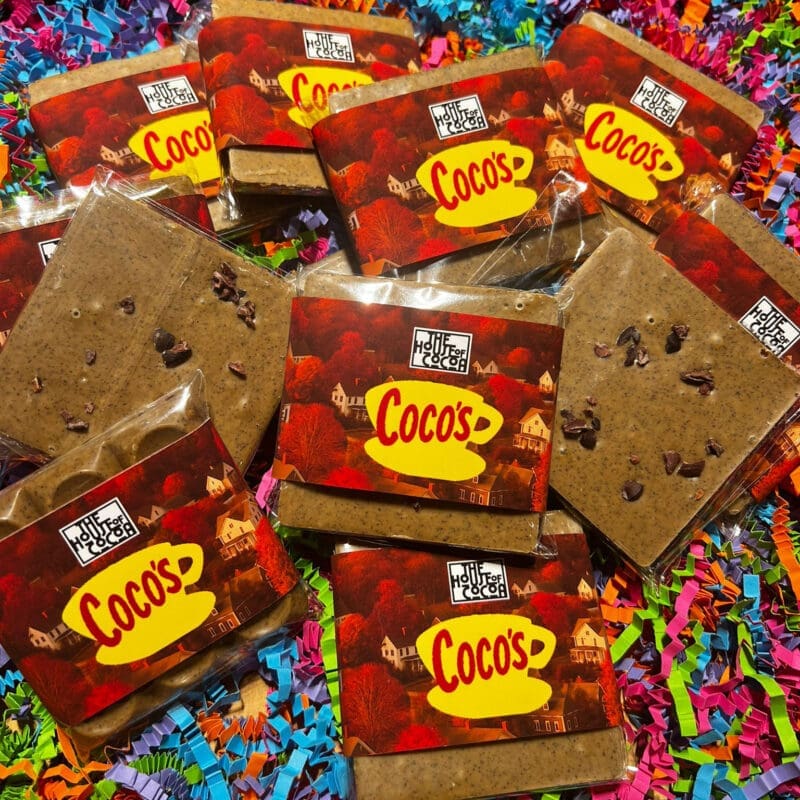 Salted Butter Caramel Chocolate Half Bar with Coffee and Cocoa Nibs - Image 3