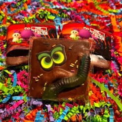 Milk Chocolate Bar with Worms, Eyes and Sprinkles