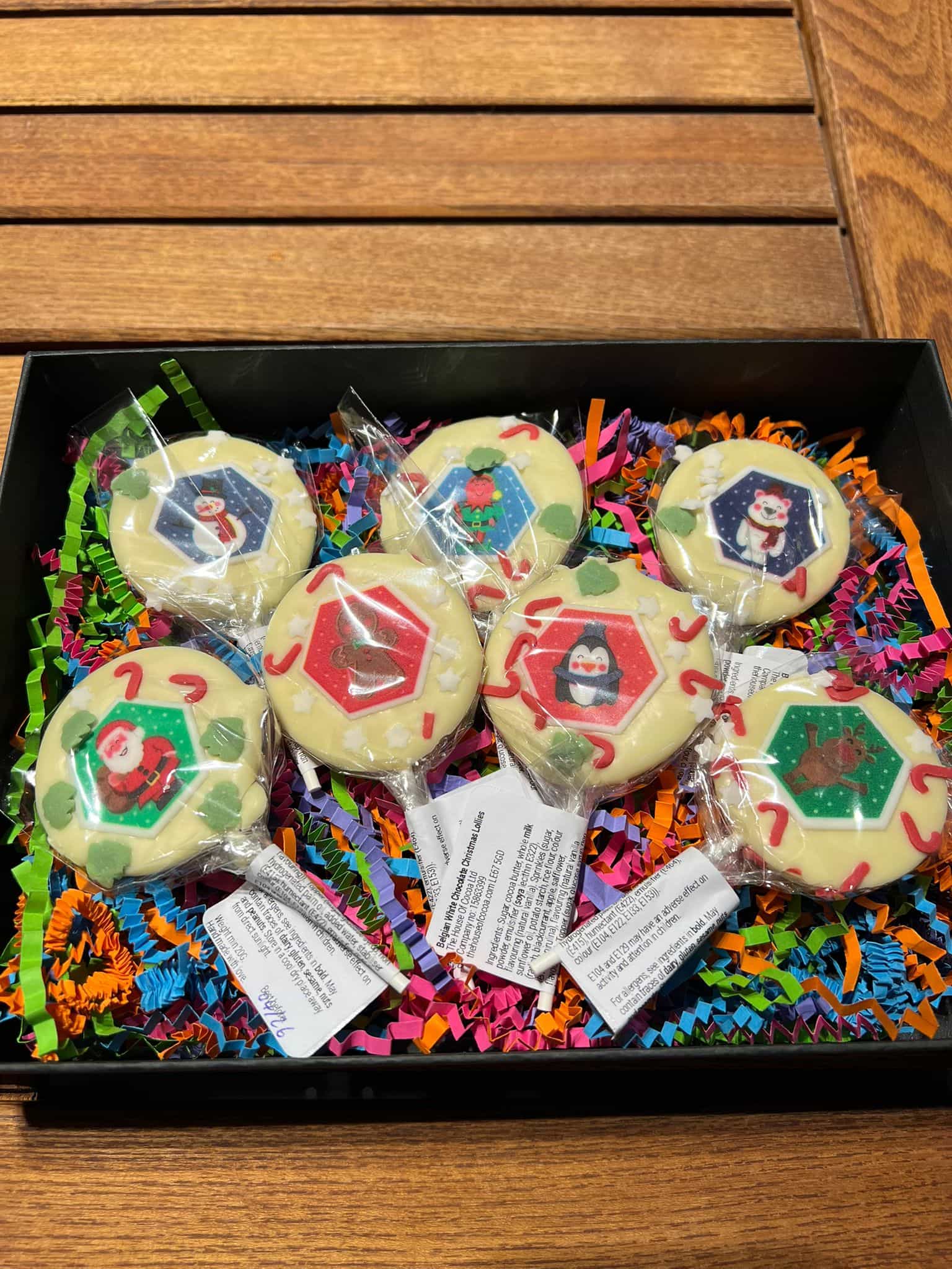 White Chocolate Christmas Lollies