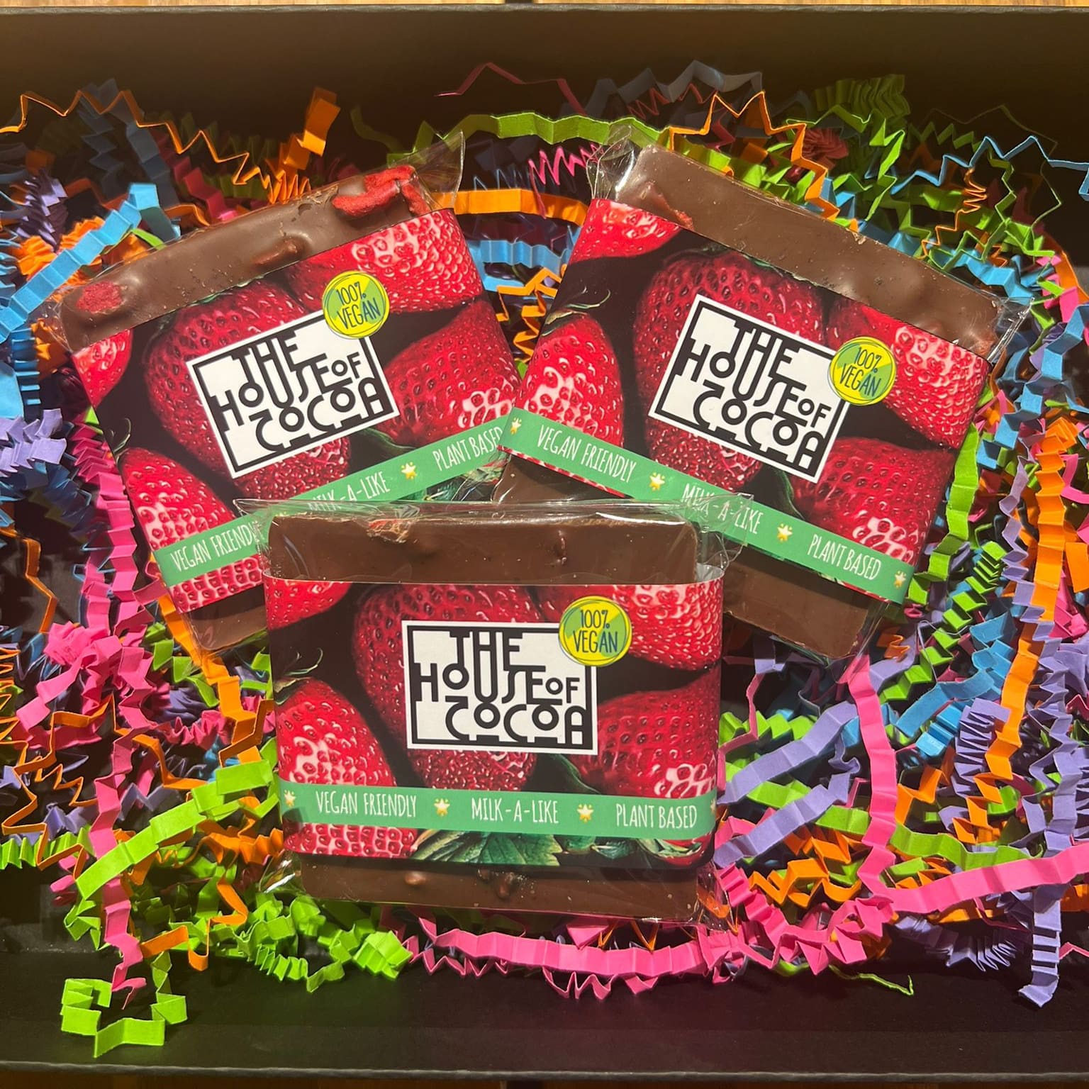 Belgian Plant Based Chocolate with Strawberry & Black Pepper